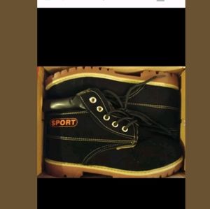 Snow Boots Girls Boys Nubuck Winter Lace-up Woolly